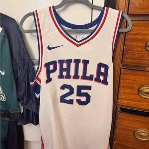 Nike Philadelphia 76ers White Jersey Ben Simmons #25 (GREAT CONDITION)